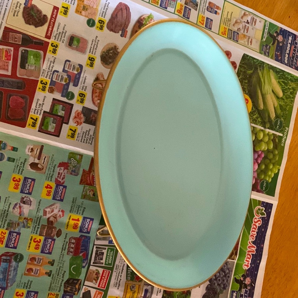 Decorative Plater Teal (?)
